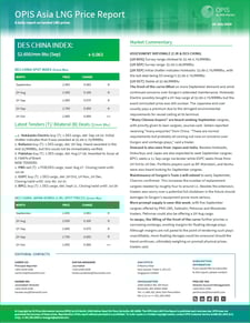 OPIS Asian LNG Price Report
