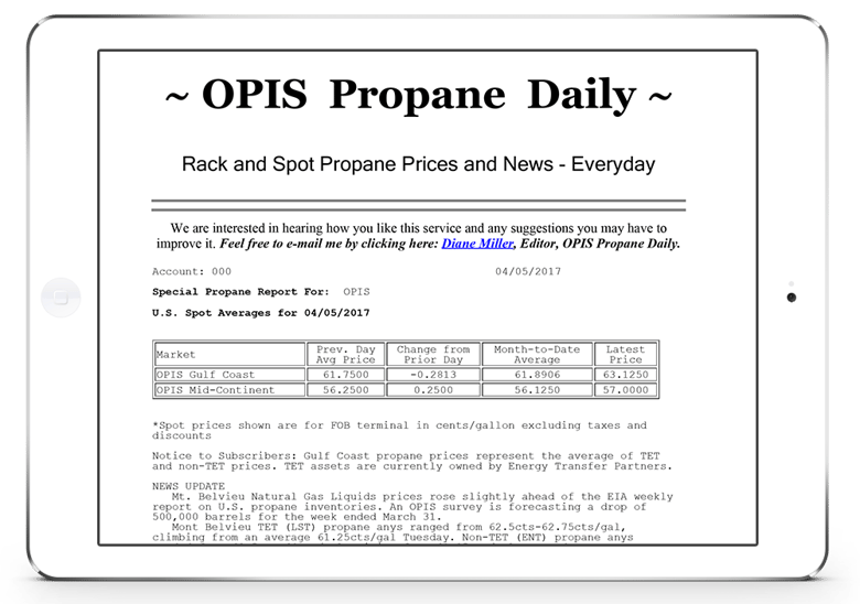 OPIS Propane Daily Report