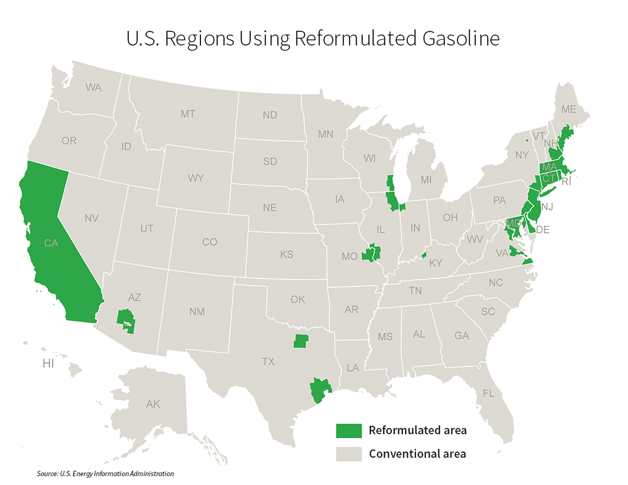 US-Regions-Using-Reformulated-Gas